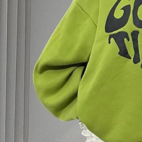 Green Graphic Oversized Hoodie - Picture 3 of 3